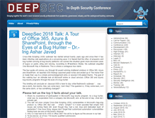 Tablet Screenshot of blog.deepsec.net